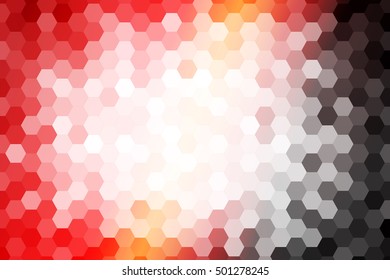red color honeycomb background. vector illustration. for design, wallpaper, brochure
