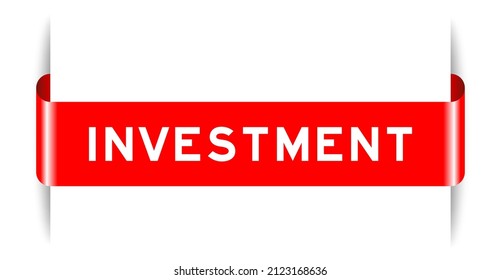 Banner de etiqueta insertado de color rojo con inversión de palabra en fondo blanco