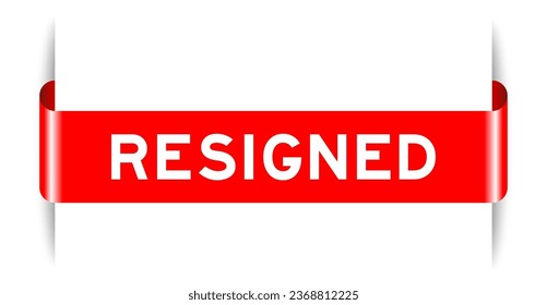 Eingelegter roter, farbiger Etikettenbanner mit Wort auf weißem Hintergrund
