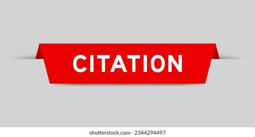 Etiqueta insertada de color rojo con cita de palabra en fondo gris