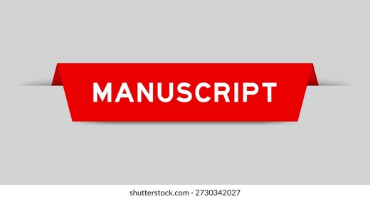 Cor vermelha inserida etiqueta com palavra manuscrito em fundo cinza