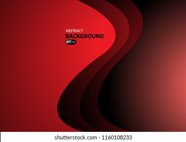 red color layer vector background with space for template design