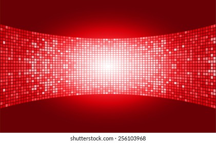 red color Light Abstract Technology background for computer graphic website internet and business. text box. label. card. Table, Mosaic