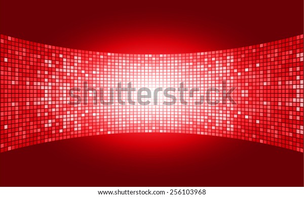 Red Color Light Abstract Technology Background Stock Vector (Royalty ...