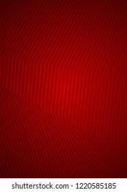 Red color. Linear background. Design elements. Curved sharp corners many streak created using Blend Tool. Poligonal lines. Guilloche. Vector illustration EPS 10. Creative band art.