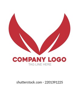 red color logo design company logo, tagline here