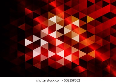 red color. low poly background of triangles. Vector illustration. Geometric design for business, brochure, flyer, presentation, wallpaper.