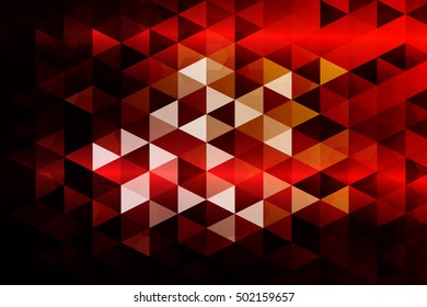 red color. low poly background of triangles. Vector illustration. Geometric design for business, brochure, flyer, presentation, wallpaper.