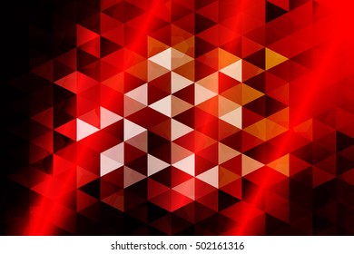 red color. low poly background of triangles. Vector illustration. Geometric design for business, brochure, flyer, presentation, wallpaper.