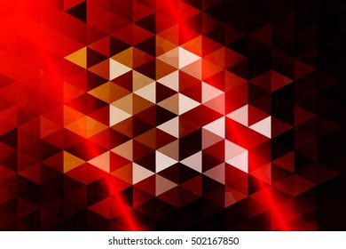 red color. low poly background of triangles. Vector illustration. Geometric design for business, brochure, flyer, presentation, wallpaper.