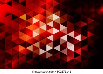 red color. low poly background of triangles. Vector illustration. Geometric design for business, brochure, flyer, presentation, wallpaper.