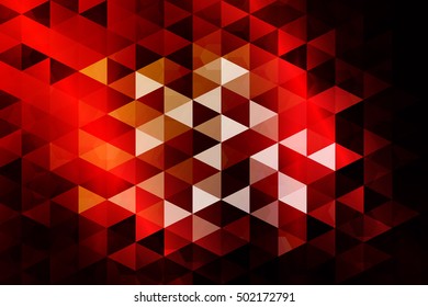 red color. low poly background of triangles. Vector illustration. Geometric design for business, brochure, flyer, presentation, wallpaper.