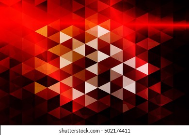 red color. low poly background of triangles. Vector illustration. Geometric design for business, brochure, flyer, presentation, wallpaper.