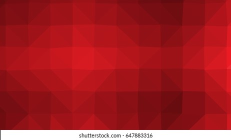 red color low poly background consist of triangle. vector illustration