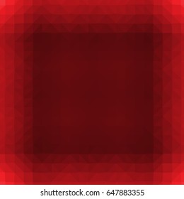 red color low poly background consist of triangle. vector illustration