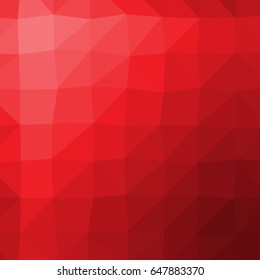 red color low poly background consist of triangle. vector illustration