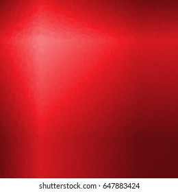 red color low poly background consist of triangle. vector illustration
