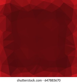 red color low poly background consist of triangle. vector illustration