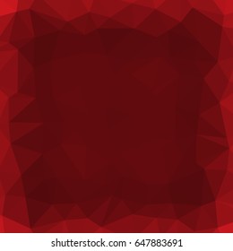 red color low poly background consist of triangle. vector illustration