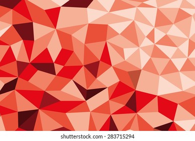 Red Color low poly Mosaic Background, Vector illustration, Creative Design Templates