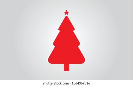 Red Color Merry Christmas Greeting Card Vector Design