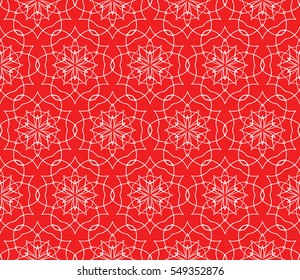 red color modern floral pattern. Seamless vector illustration. for interior design, printing, wallpaper, invitation.