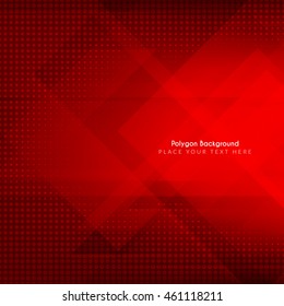 red color modern polygon background design