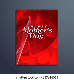 Red Color Mother's day brochure design