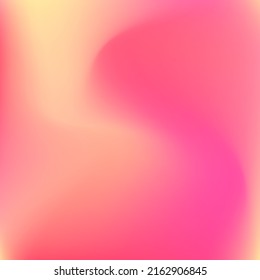 Red Color Neon Fluid Smooth Surface. Bright Trendy Vibrant Peach Liquid Swirl Gradient Mesh. Curve Pink Warm Orange Flow Gradient Backdrop. Sunrise Sunset Watercolor Yellow Pastel Wallpaper.