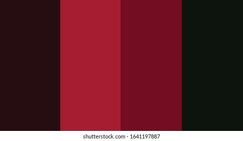 Red color palette vector illustration