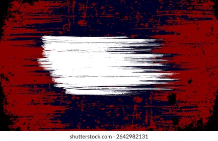 red color pattern gradient grunge texture dark blue background with white brush bubble text. Dots pop art comics sport style illustration Abstract background dark blue with modern corporate concept