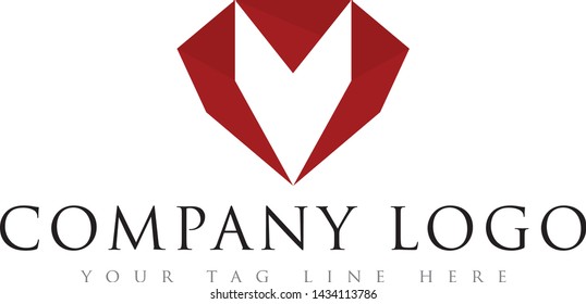 Red Color Polygon Diamond Logo Design.this is high resolution,creative and unique Diamond logo.you can use this logo for your company and website.this is print ready logo.