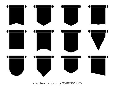 Red Color Price Labels, Vector Ribbon Tag Label Stickers	