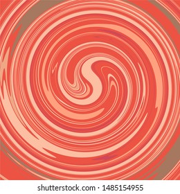 red color psychedelic fluid art abstract background concept design vector illustration 