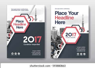 Red Color Scheme with City Background Business Book Cover Design Template in A4. Can be adapt to Brochure, Annual Report, Magazine,Poster, Corporate Presentation, Portfolio, Flyer, Banner, Website