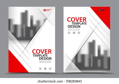 Red Color Scheme with City Background Business Book Cover Design Template in A4. Brochure layout, Annual Report, Magazine, Poster, Presentation, Portfolio, Flyer, Banner, Website, leaflet, other.