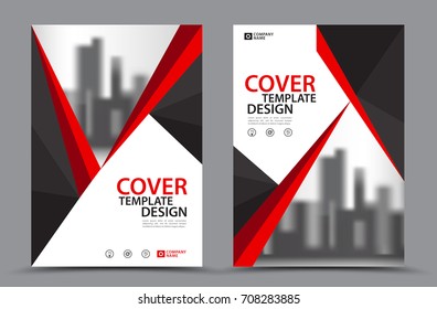 Red Color Scheme with City Background Business Book Cover Design Template in A4. Brochure layout, Annual Report, Magazine, Poster, Presentation, Portfolio, Flyer, Banner, Website, leaflet, other.