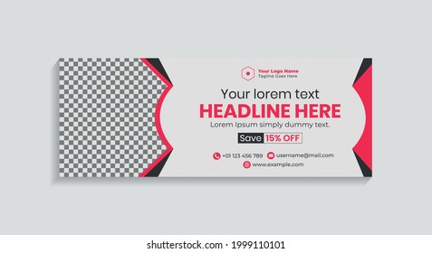 Red color scheme Fashion Collection Social Media Banner	