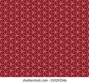 red color Seamless texture of cubes. Optical illusion. Vector illustration. For design, wallpaper, fashion