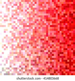 Red color square mosaic vector background design