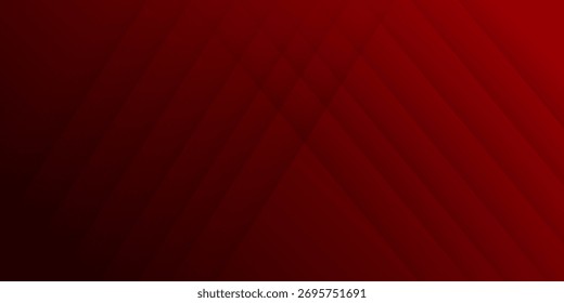 Padrão quadrado de cor vermelha na faixa com sombra. Fundo geométrico de cor branca e cinza abstrato com espaço de cópia.eps 10