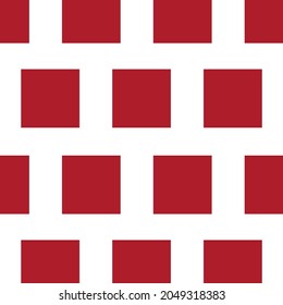 patrones cuadrados de color rojo sobre fondo blanco, vector, decorativo, tela, textil, diseño de servilletas, fondo
