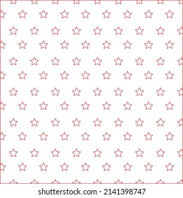 red color star patterns on white background, vector