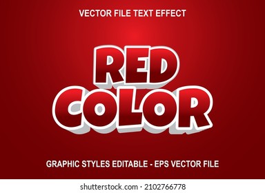 red color text effect on red background.