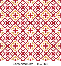 Red color tone. Seamless abstract pattern.