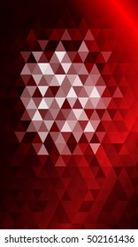red color. triangle mosaic. vector illustration. for design brochure, flyer, wallpaper