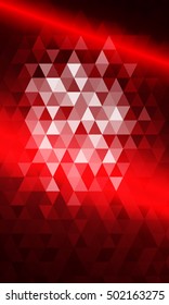 red color. triangle mosaic. vector illustration. for design brochure, flyer, wallpaper