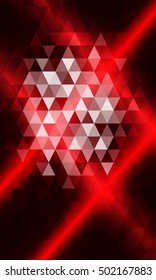 red color. triangle mosaic. vector illustration. for design brochure, flyer, wallpaper