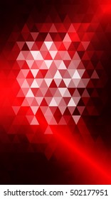 red color. triangle mosaic. vector illustration. for design brochure, flyer, wallpaper