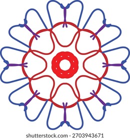 a red color unic design